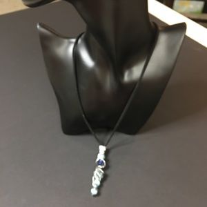 Wire wrapped beaded necklace